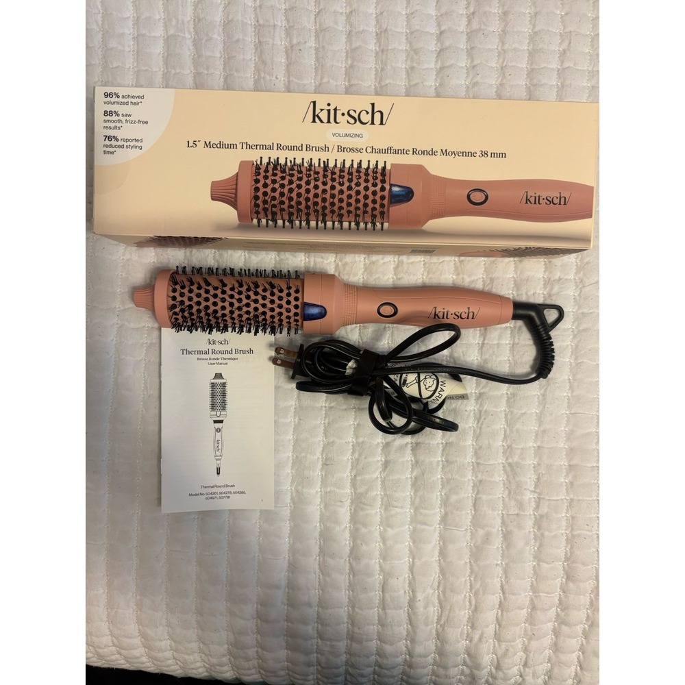 Kitsch 1.5 Medium Thermal Round Brush, Please Read